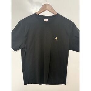 Brooks Brothers Classic 1818 Logo Crew Neck T -Shirt Black Sz Men's Medium